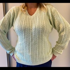 Women’s lime green knitted sweater